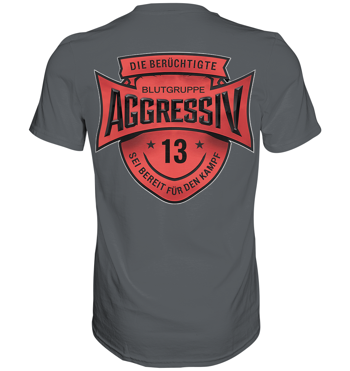 Blutgruppe Aggressiv - Premium Shirt