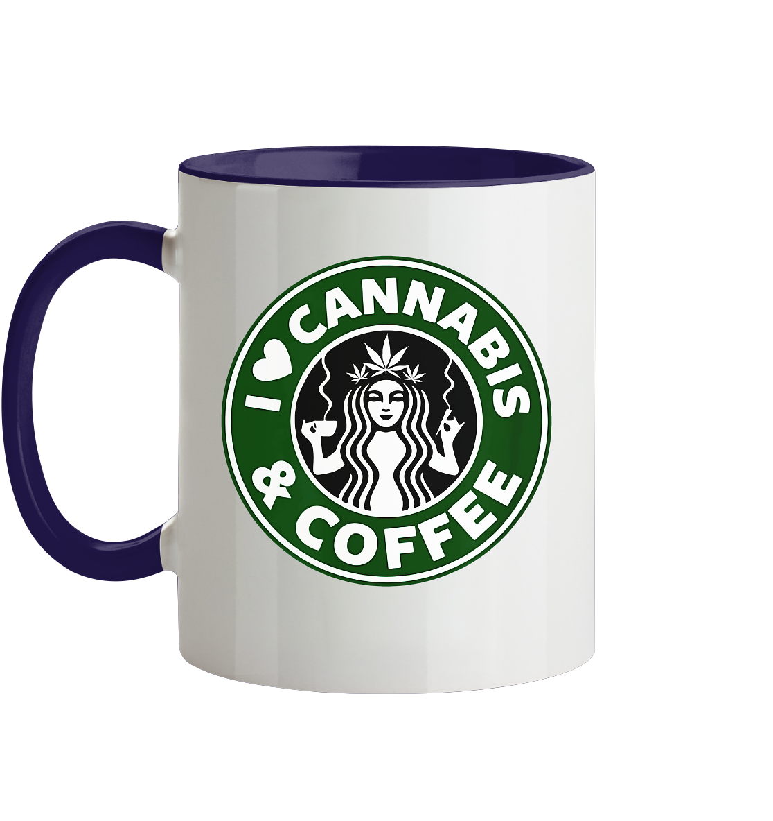 Tasse - zweifarbig mit zwei Seitendruck