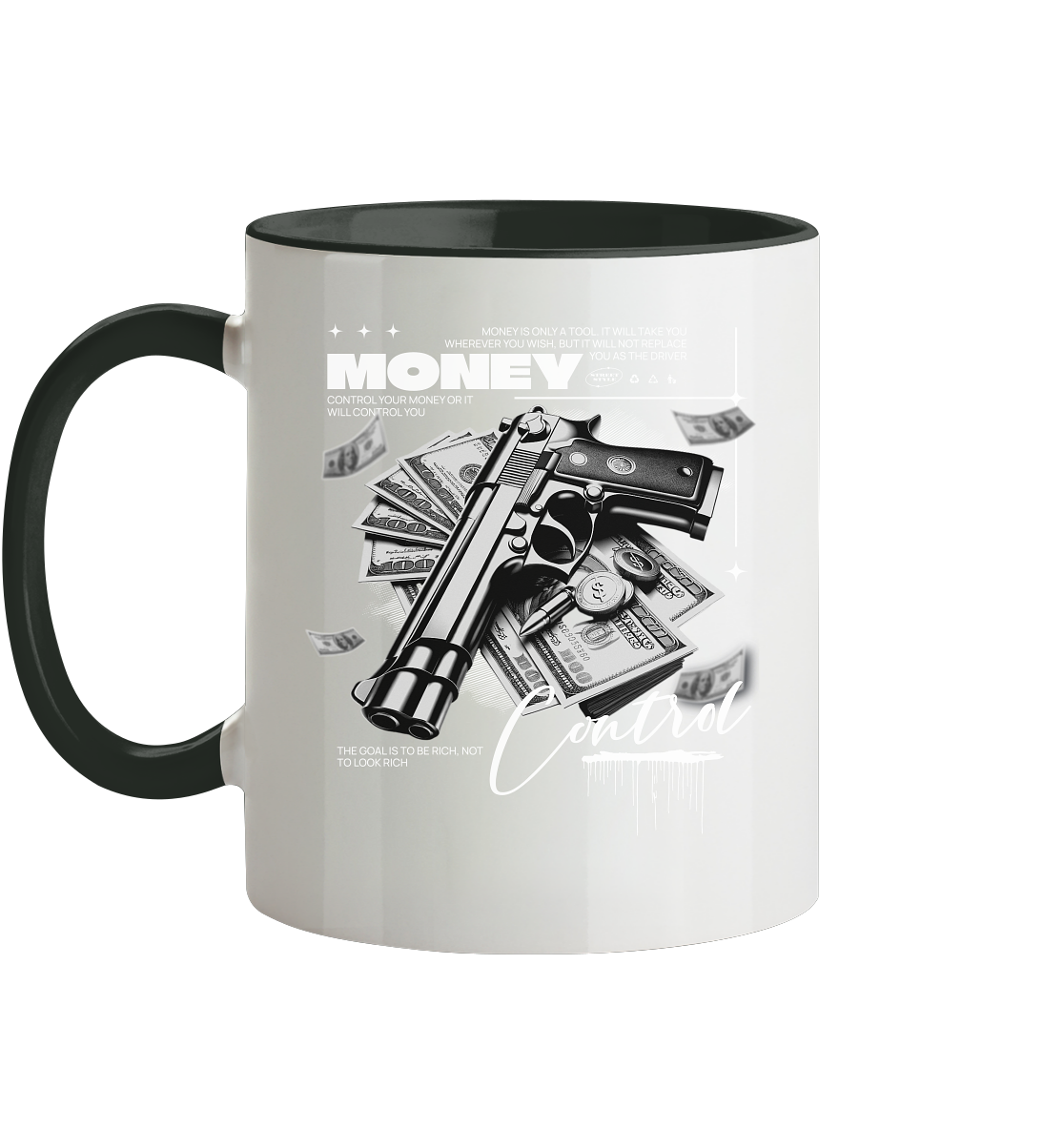 Tasse - zweifarbig mit zwei Seitendruck