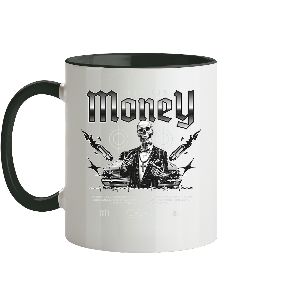 Tasse - zweifarbig mit zwei Seitendruck