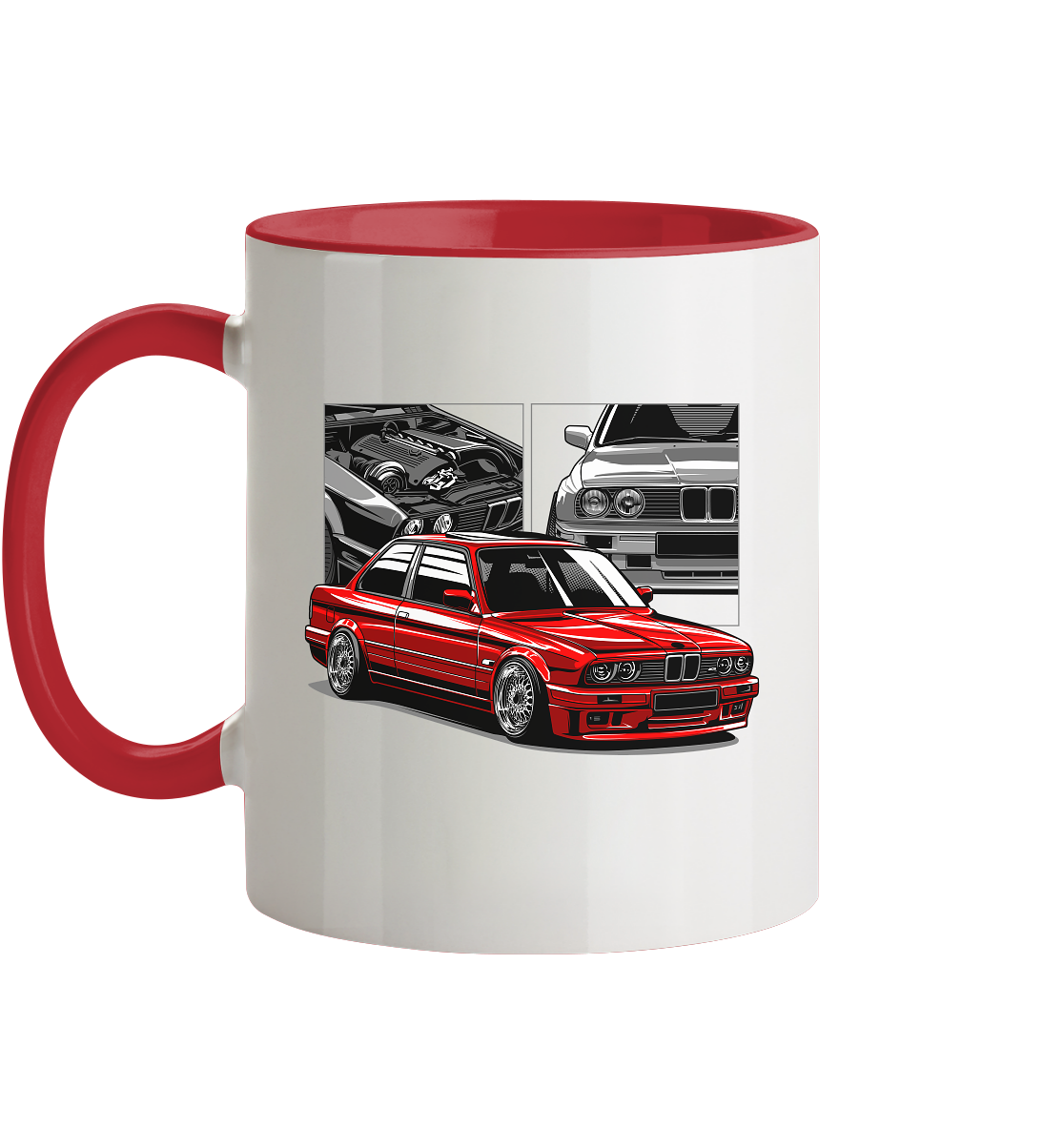 Tasse - zweifarbig mit zwei Seitendruck