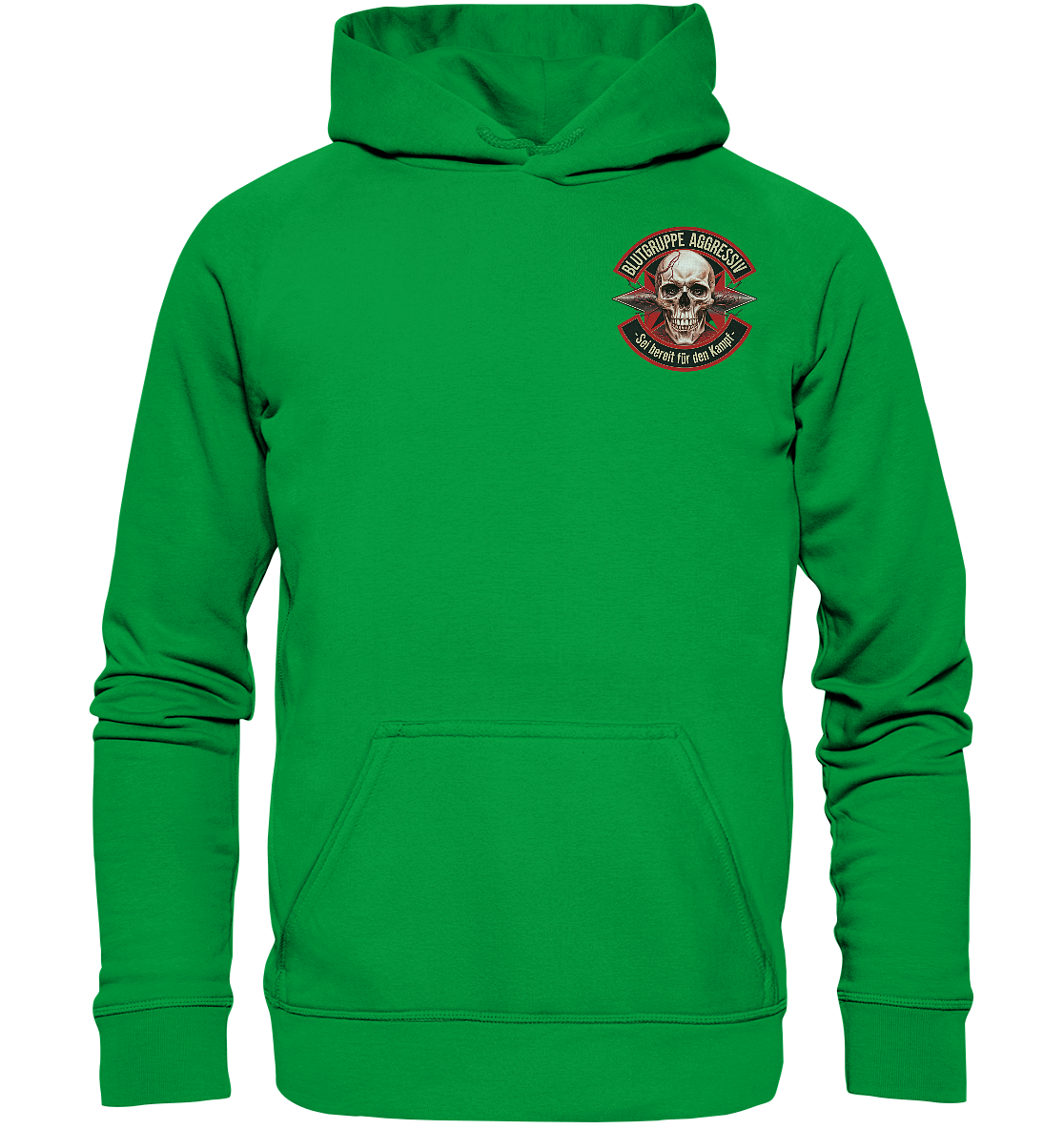 Blutgruppe Aggressiv Ready - Premium Hoodie