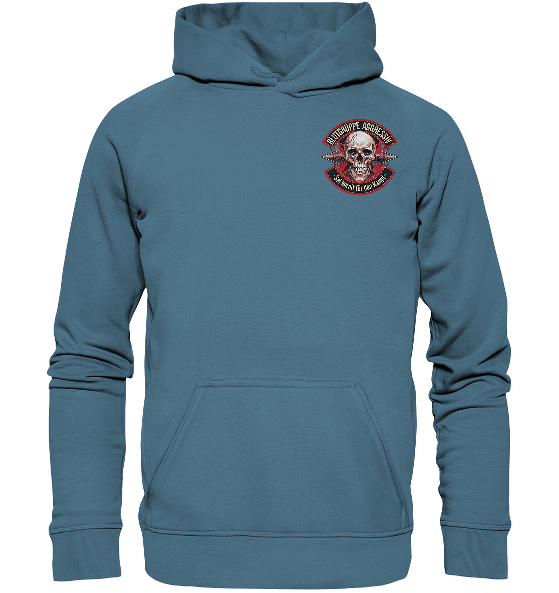Blutgruppe Aggressiv Ready - Premium Hoodie