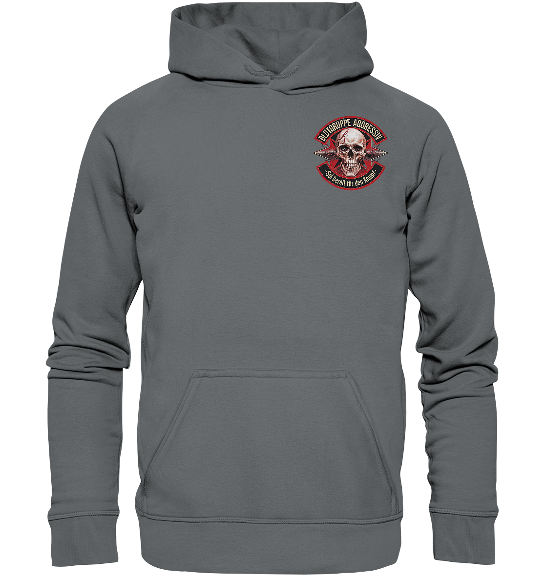 Blutgruppe Aggressiv Ready - Premium Hoodie