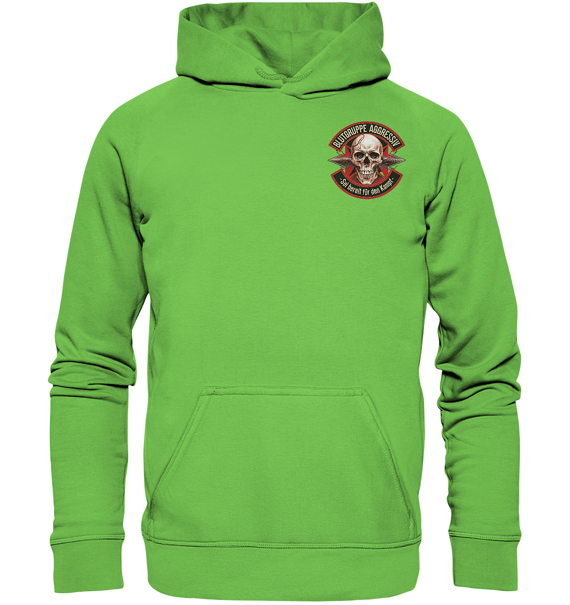 Blutgruppe Aggressiv Ready - Premium Hoodie