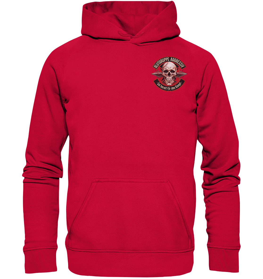 Blutgruppe Aggressiv Ready - Premium Hoodie
