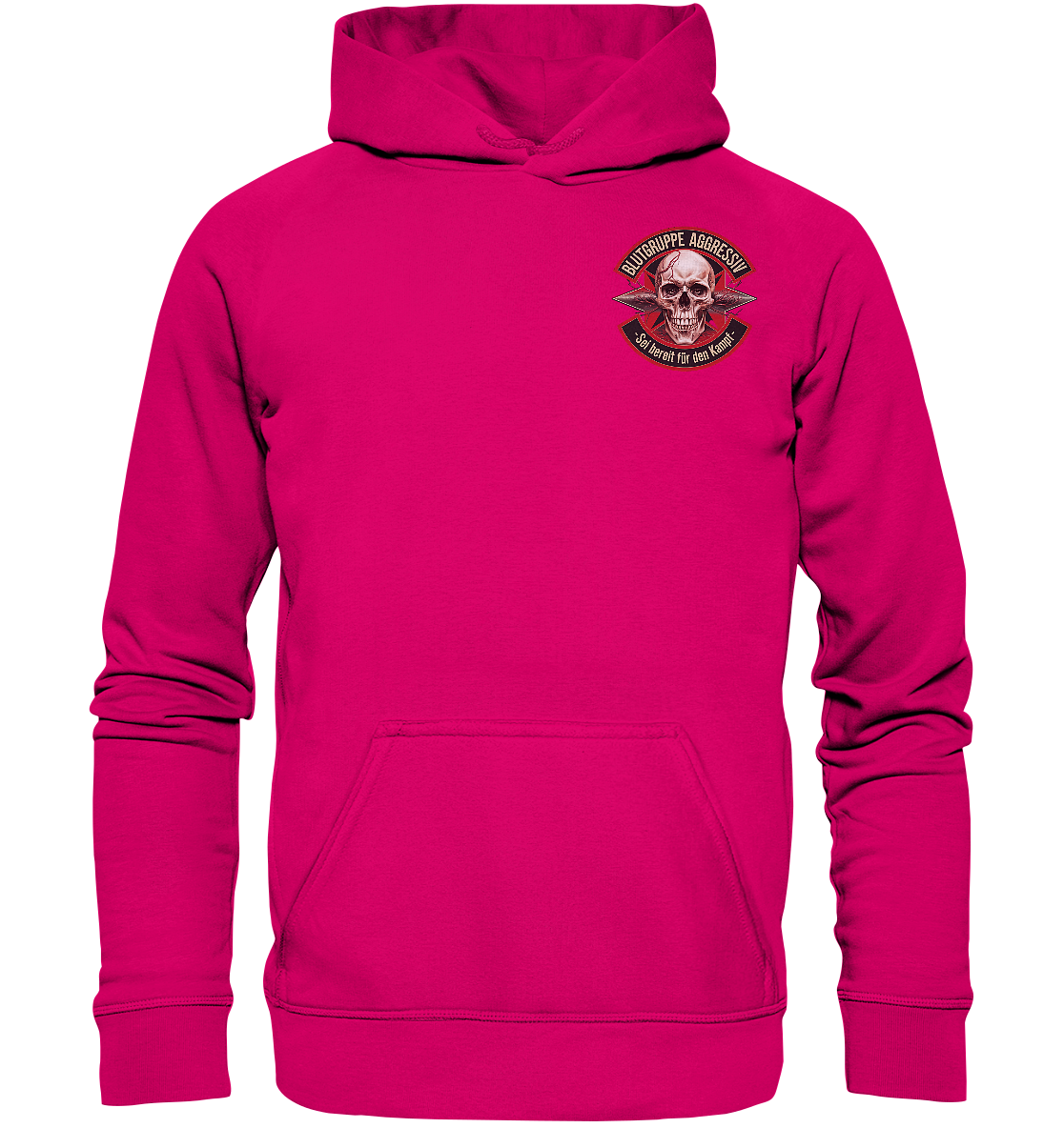 Blutgruppe Aggressiv Ready - Premium Hoodie