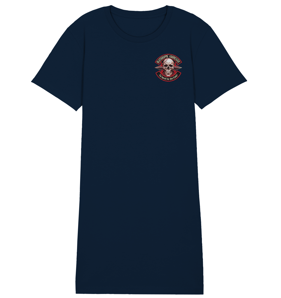Blutgruppe Aggressiv - Ladies Organic Shirt Dress