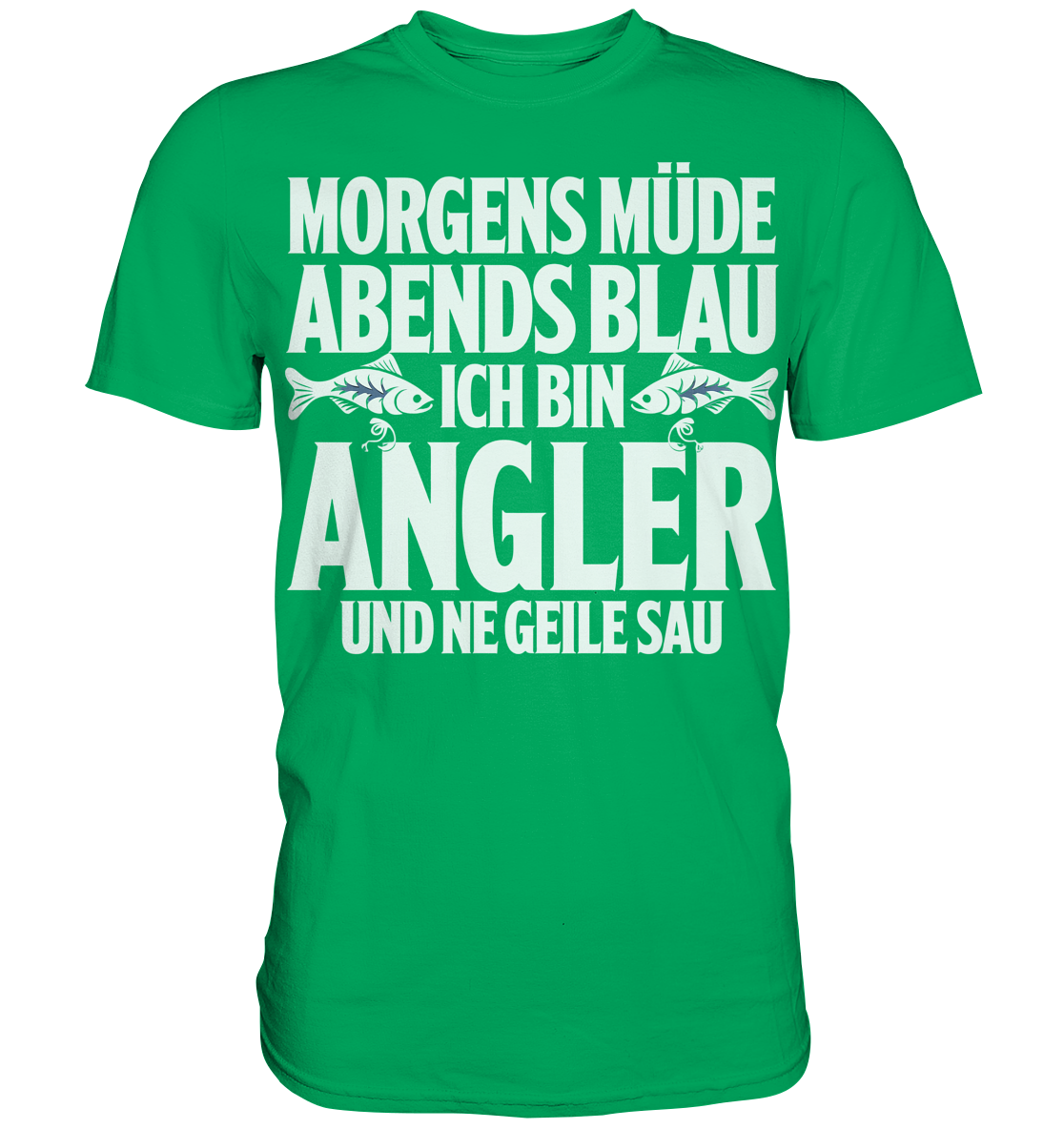 Angeln Morgens - Premium Shirt