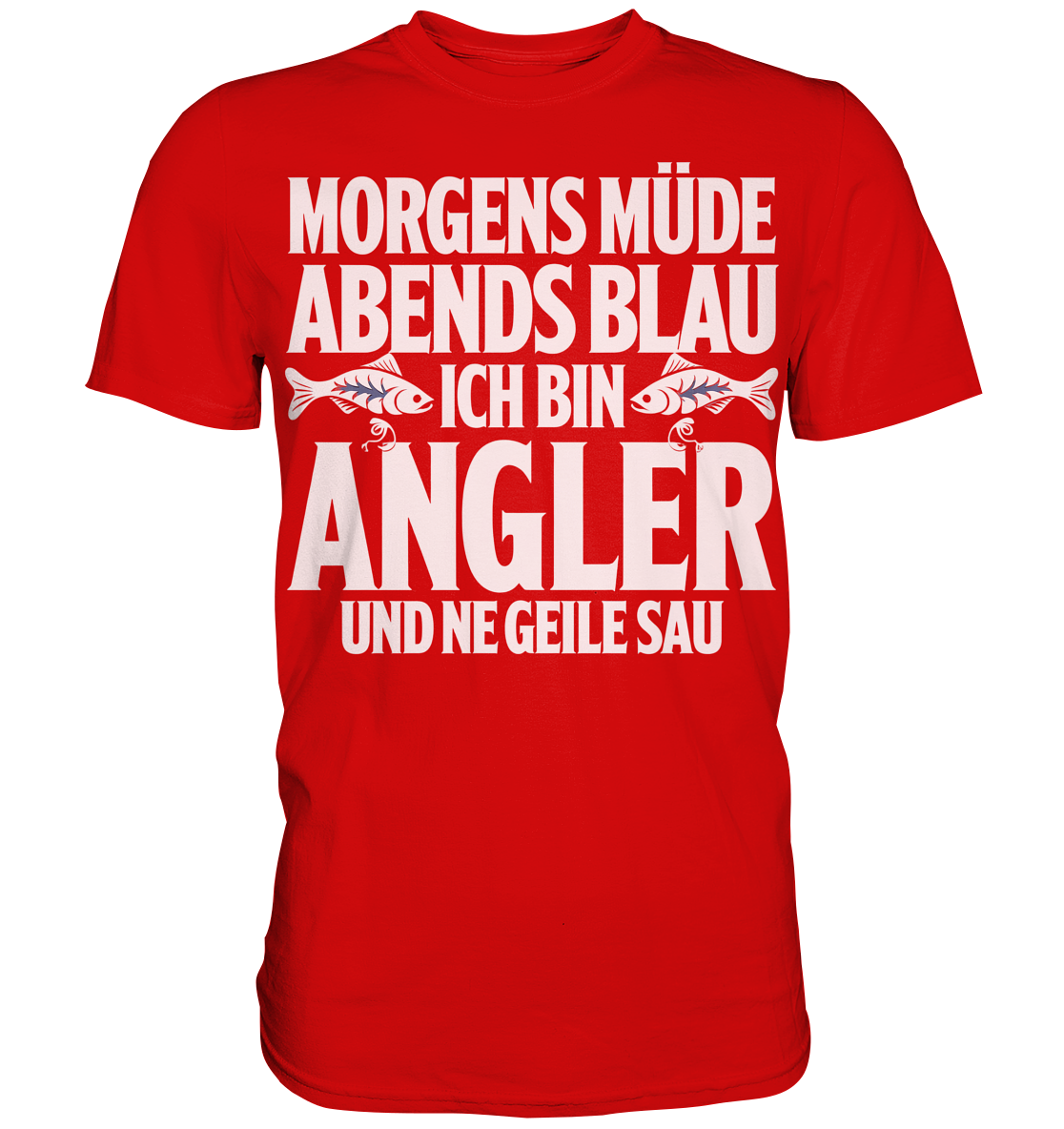 Angeln Morgens - Premium Shirt