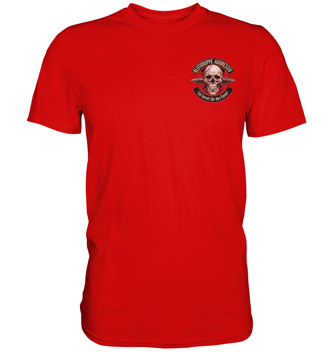 Blutgruppe Aggressiv Ready - Premium Shirt