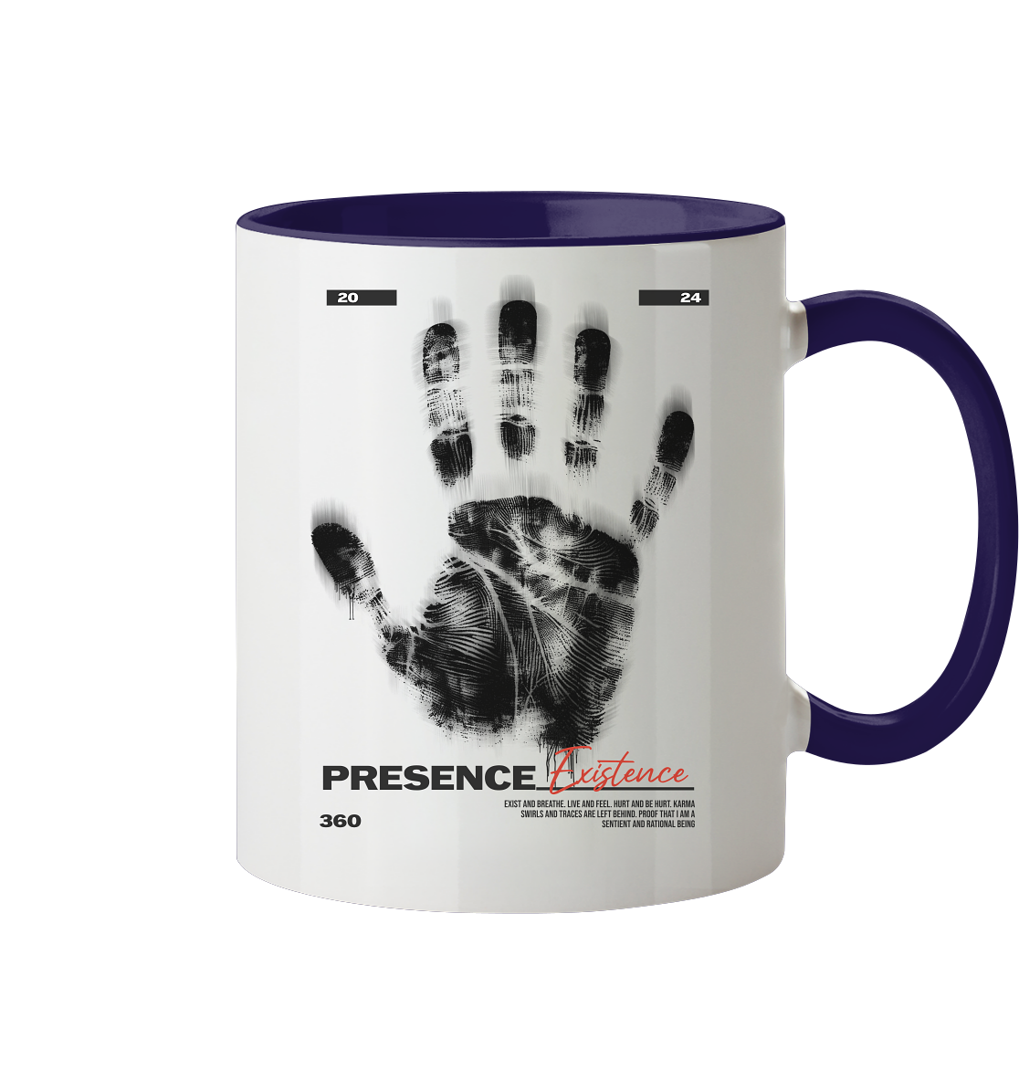 Tasse - zweifarbig mit zwei Seitendruck