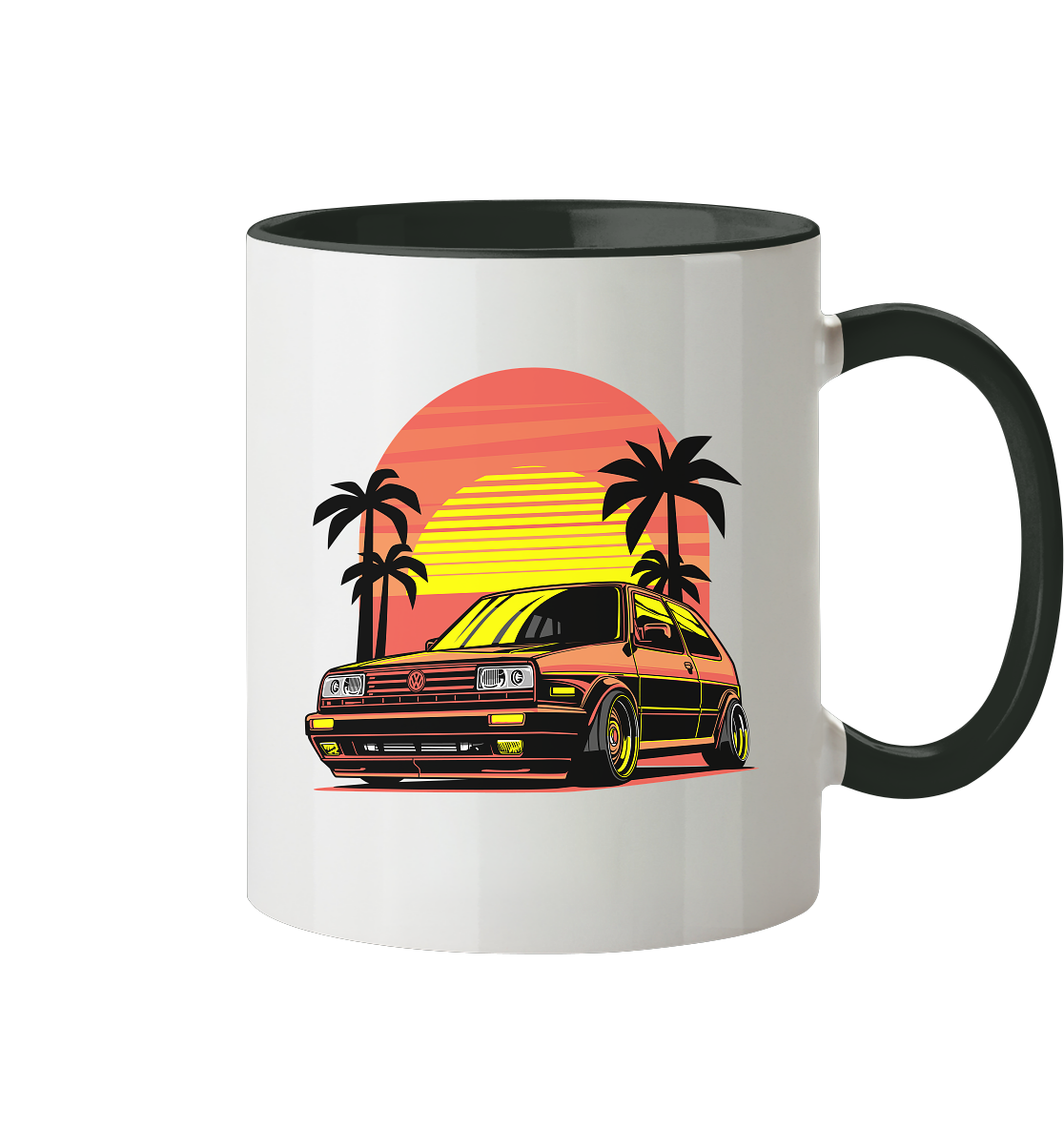 Tasse - zweifarbig mit zwei Seitendruck