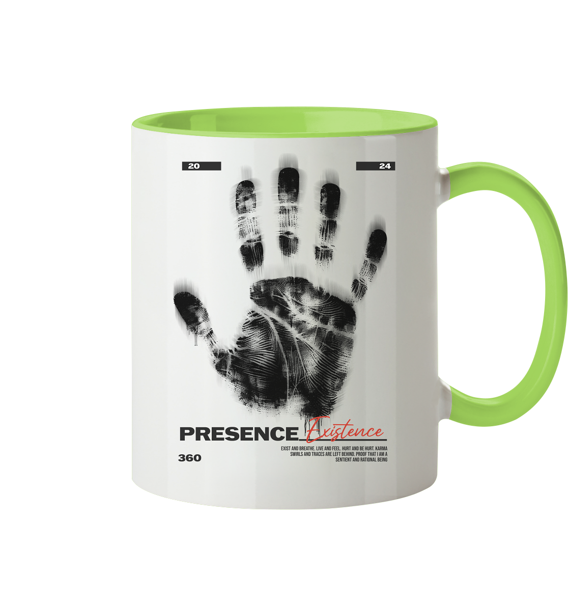 Tasse - zweifarbig mit zwei Seitendruck