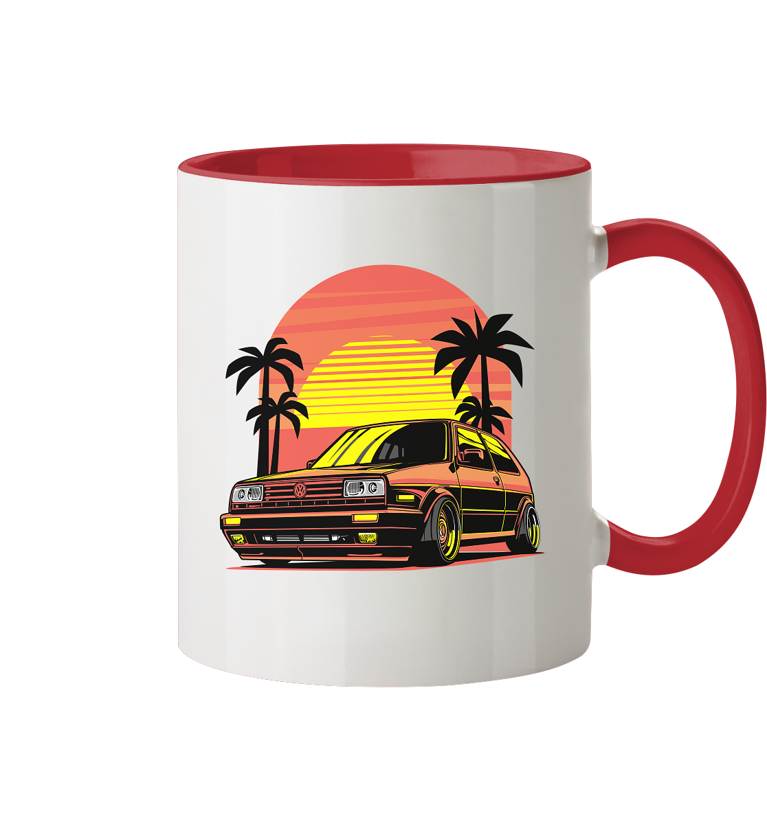 Tasse - zweifarbig mit zwei Seitendruck