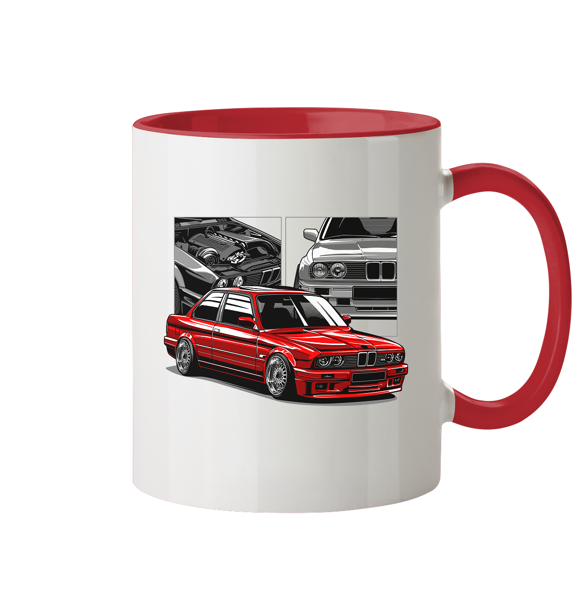 Tasse - zweifarbig mit zwei Seitendruck